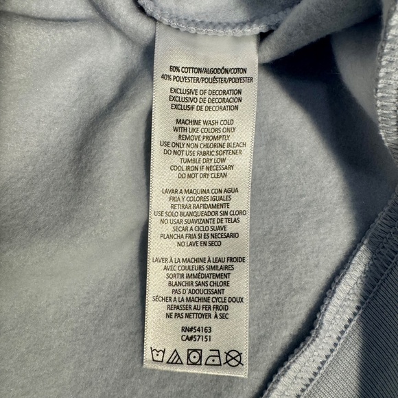 Calvin Klein Jeans Women’s Logo Sweatshirt – Light Blue – Size L – Crewneck – - Picture 6 of 7